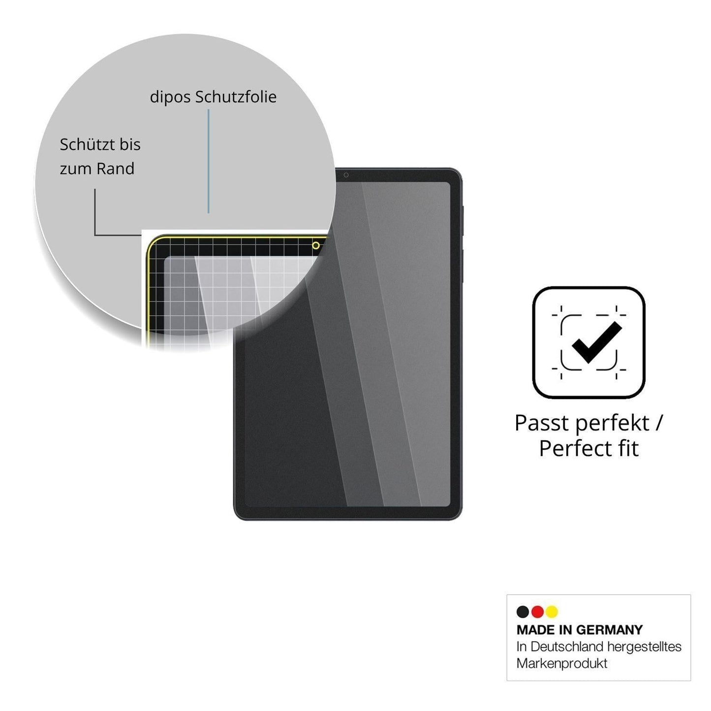 Blickschutzfolie für INOI Tab 2 Pro matt Schutzfol (4)