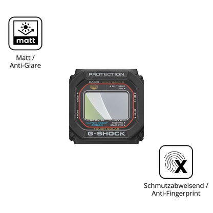 6x Schutzfolie matt für Casio G-Shock GW-M5610U-1C (5)