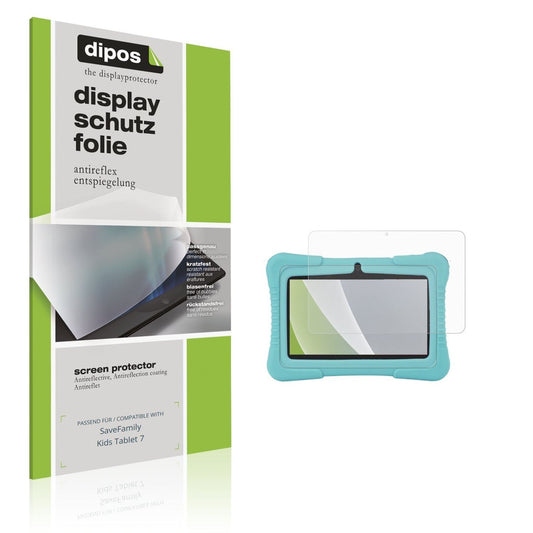 2x Schutzfolie matt für SaveFamily Kids Tablet 7 D (1)