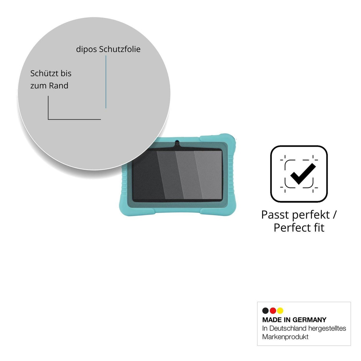 Blickschutzfolie für SaveFamily Kids Tablet 7 matt (4)