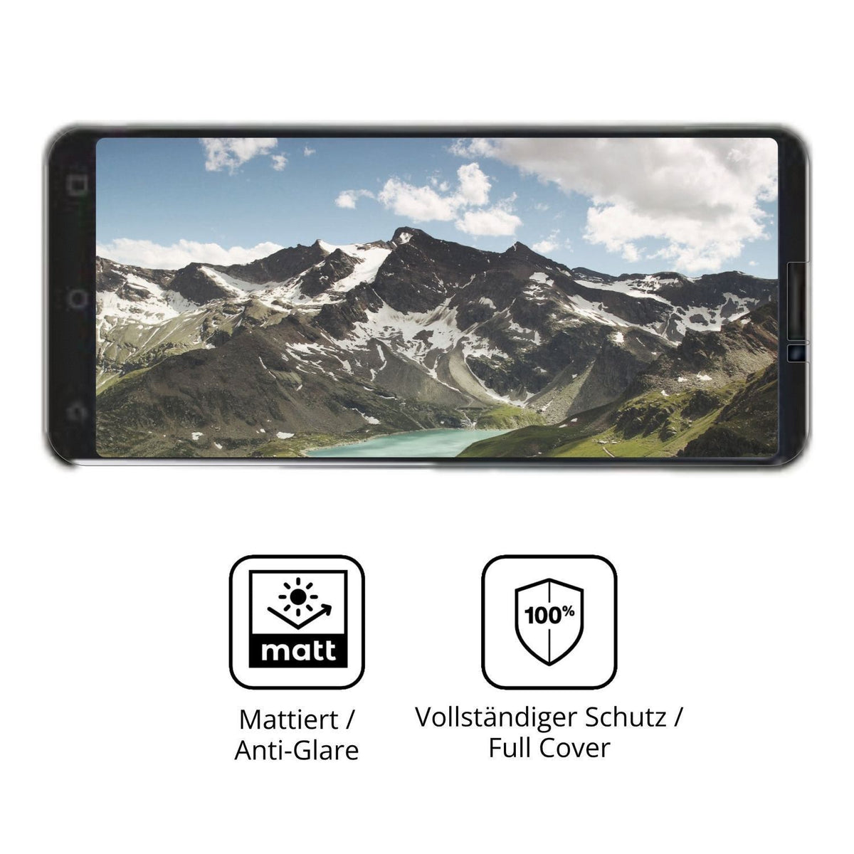 2x Full Cover Schutzfolie matt für CatCalls M15 Pr (5)