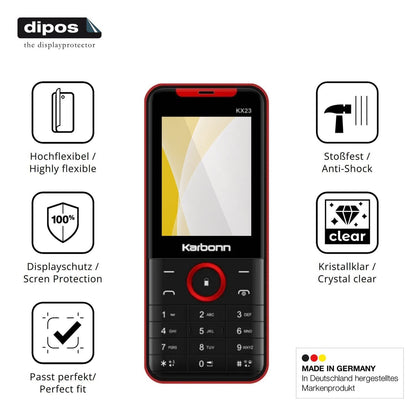 2x 3D Full Cover Schutzfolie für Karbonn KX23 (7)