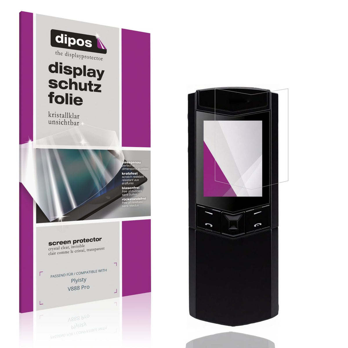 4x Schutzfolie klar für Plyisty V888 Pro Display-S (1)