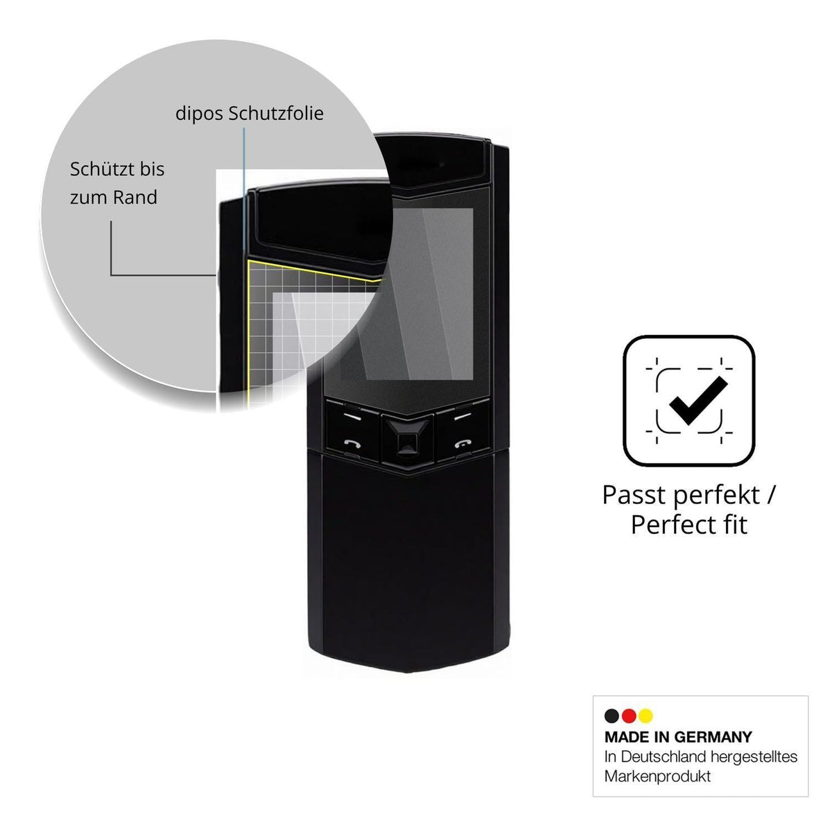 Blickschutzfolie für Plyisty V888 Pro matt Schutzf (4)