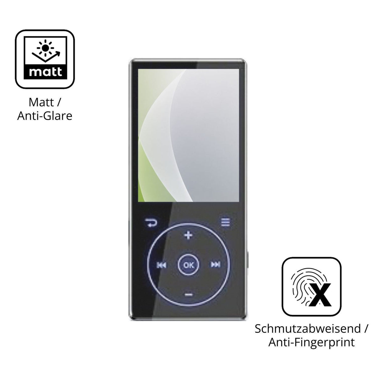 4x Schutzfolie matt für PlayerPure A3 MP3-Player D (5)