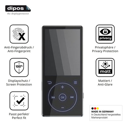 Blickschutzfolie für PlayerPure A3 MP3-Player matt (5)