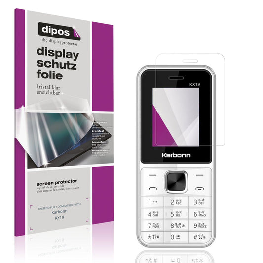 4x Schutzfolie klar für Karbonn KX19 Display-Schut (1)