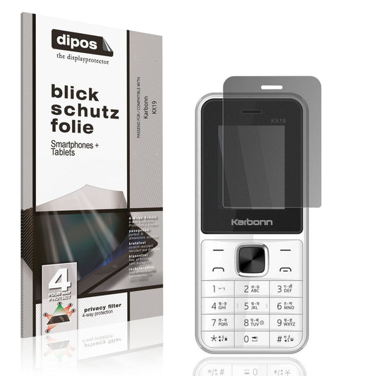 Blickschutzfolie für Karbonn KX19 matt Schutzfolie (1)