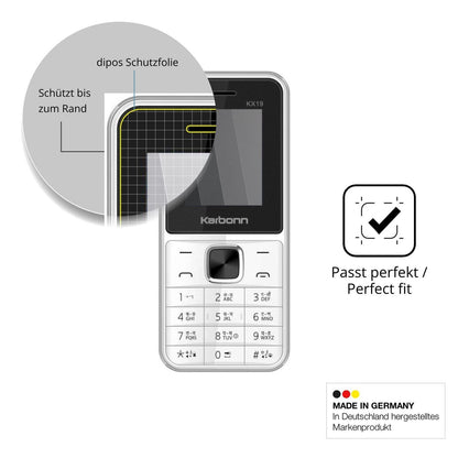 Blickschutzfolie für Karbonn KX19 matt Schutzfolie (4)