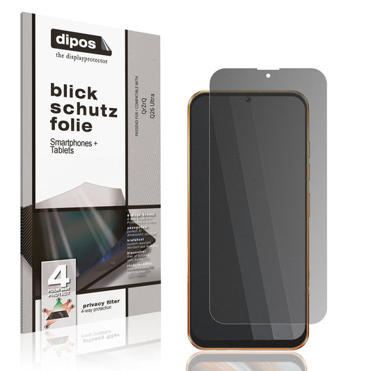 Blickschutzfolie für QrZrQ Q26 Ultra matt Schutzfo (1)