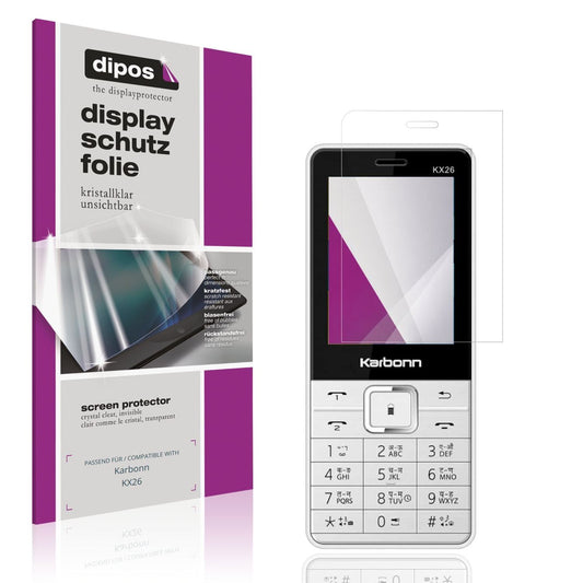 4x Schutzfolie klar für Karbonn KX26 Display-Schut (1)