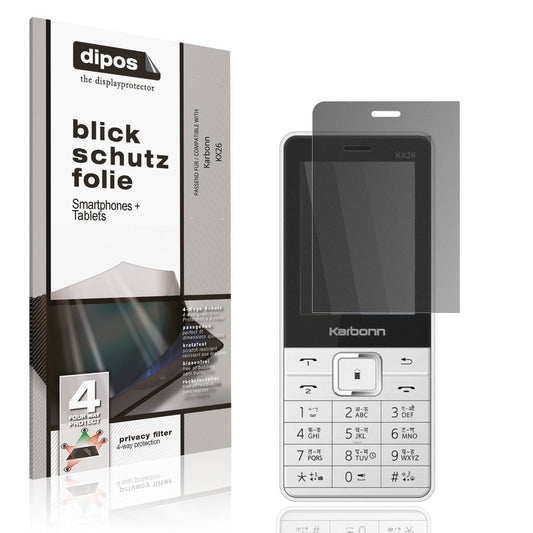 Blickschutzfolie für Karbonn KX26 matt Schutzfolie (1)