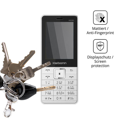 Blickschutzfolie für Karbonn KX26 matt Schutzfolie (3)