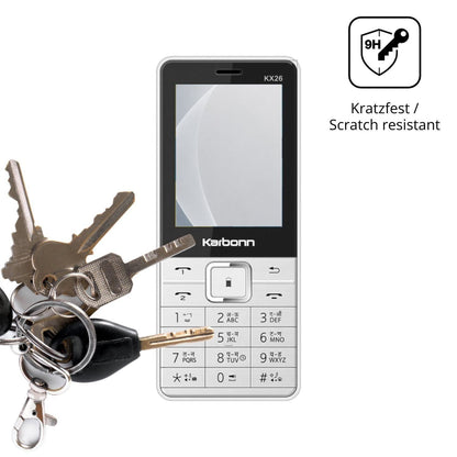 2x 9H Schutzfolie matt für Karbonn KX26 Panzerfoli (3)