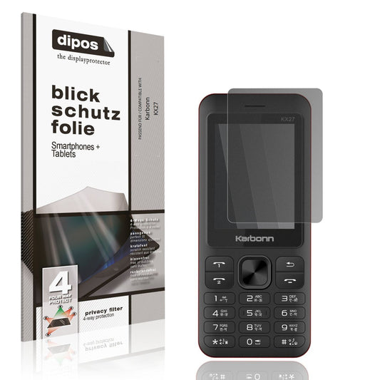 Blickschutzfolie für Karbonn KX27 matt Schutzfolie (1)