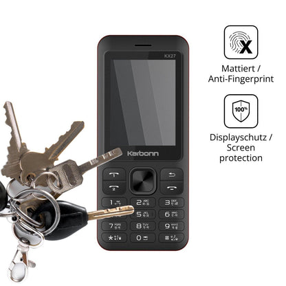 Blickschutzfolie für Karbonn KX27 matt Schutzfolie (3)