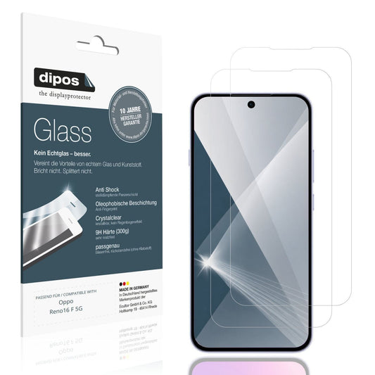 2x 9H Schutzfolie für Oppo Reno16 F 5G Panzerfolie (1)