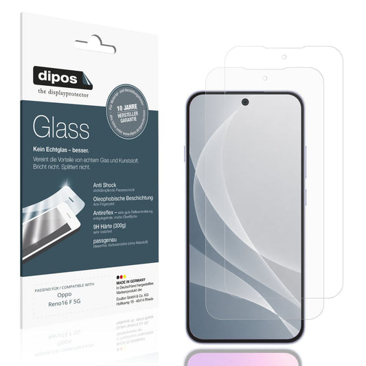 2x 9H Schutzfolie matt für Oppo Reno16 F 5G Panzer (1)