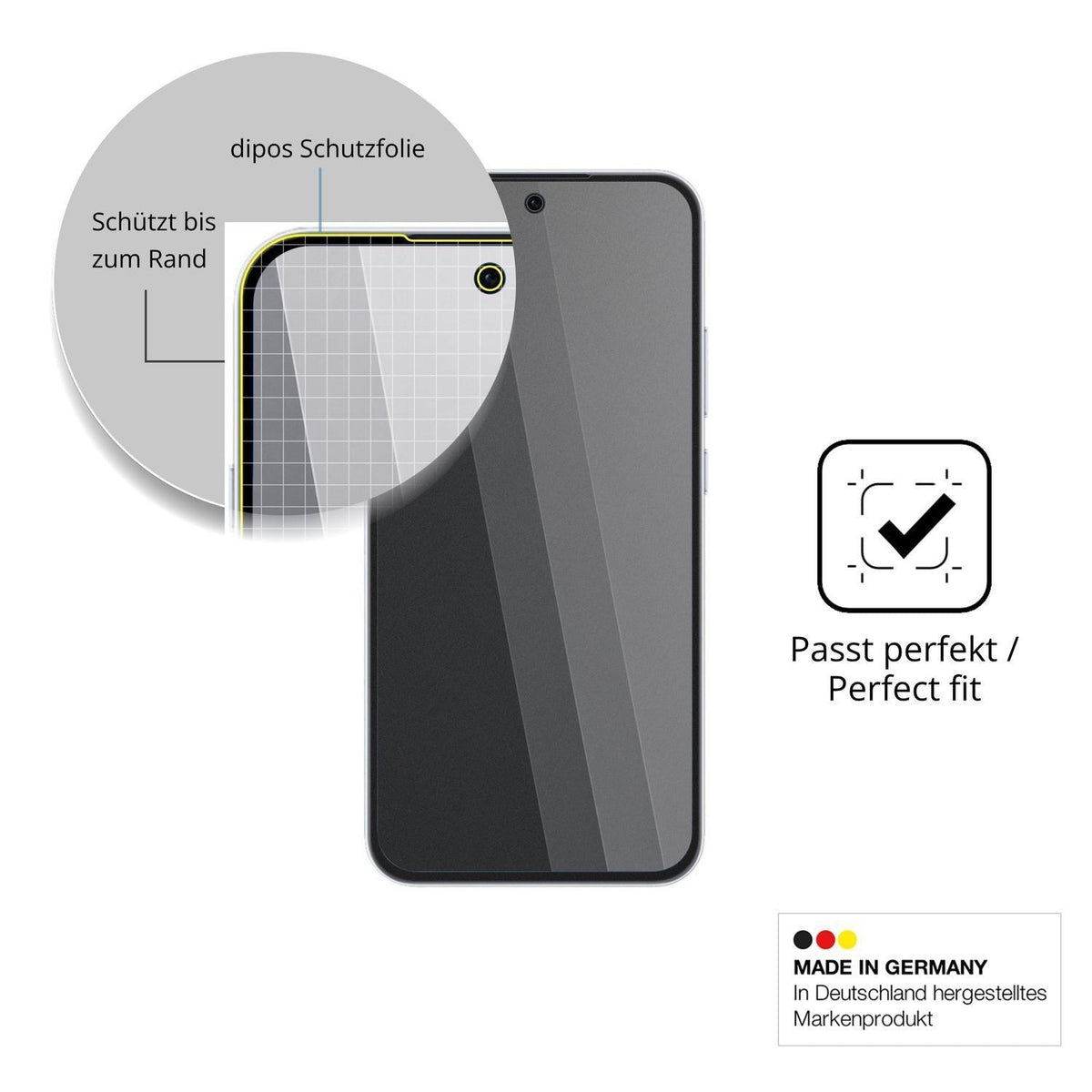 Blickschutzfolie für Oppo Reno16 FS 5G matt Schutz (4)