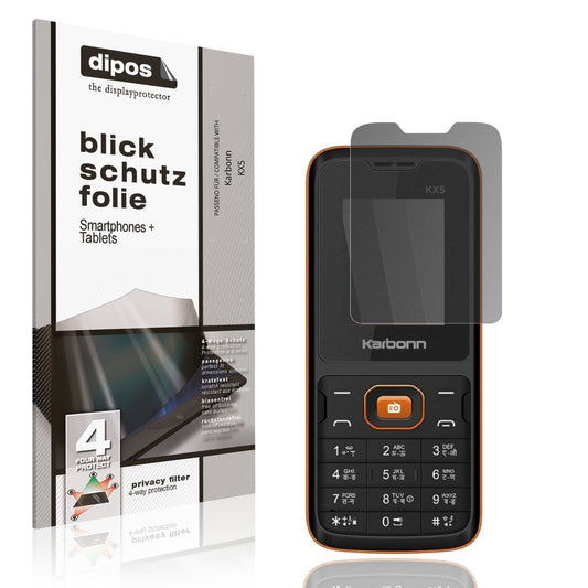 Blickschutzfolie für Karbonn KX5 matt Schutzfolie  (1)
