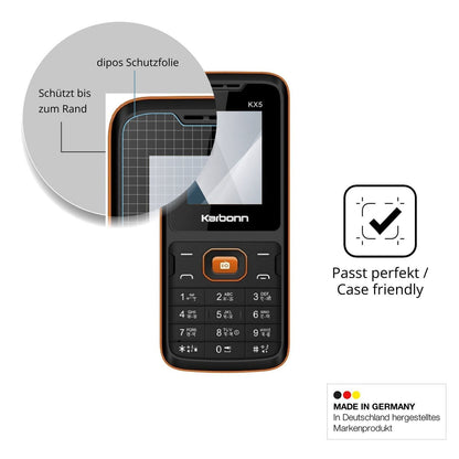 2x 9H Schutzfolie für Karbonn KX5 Panzerfolie (6)