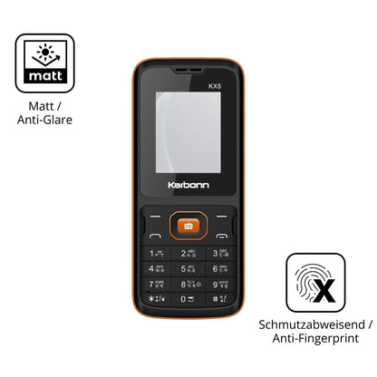 2x 9H Schutzfolie matt für Karbonn KX5 Panzerfolie (5)