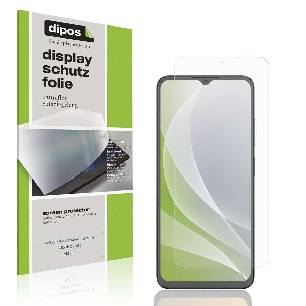 4x Schutzfolie matt für NexiPosket Flat 2 Display- (1)