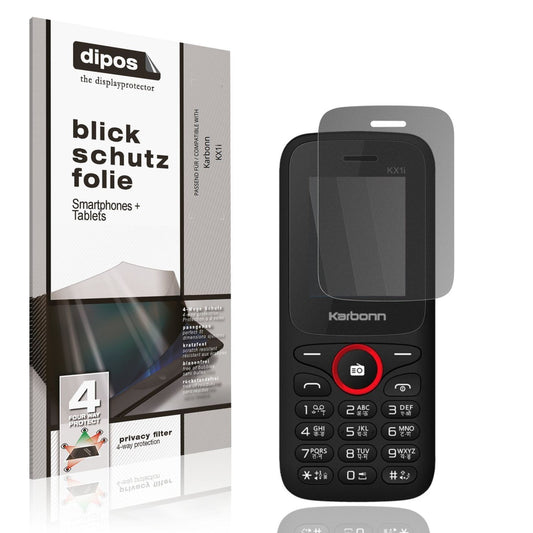 Blickschutzfolie für Karbonn KX1i matt Schutzfolie (1)