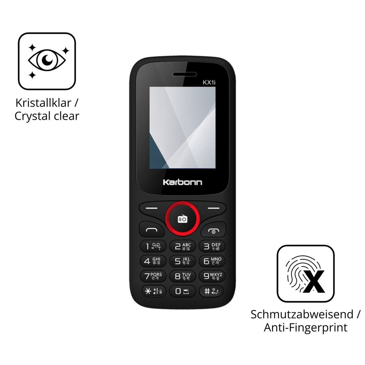 2x 9H Schutzfolie für Karbonn KX1i Panzerfolie (5)