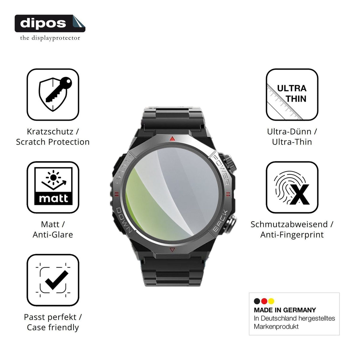 6x Schutzfolie matt für Qecnato S10 Display-Schutz (7)