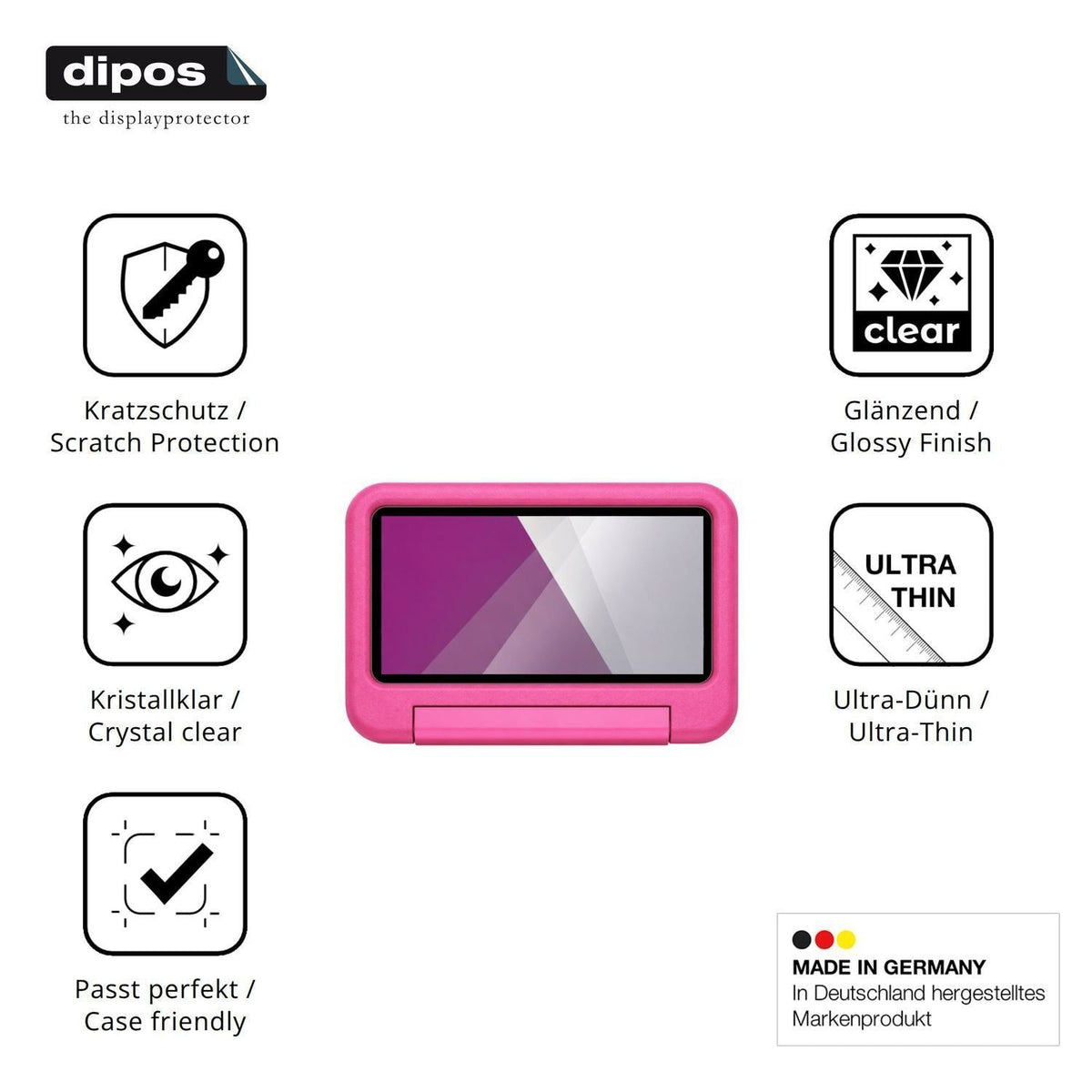 2x Schutzfolie klar für ZIOVO E10 Display-Schutzfo (7)