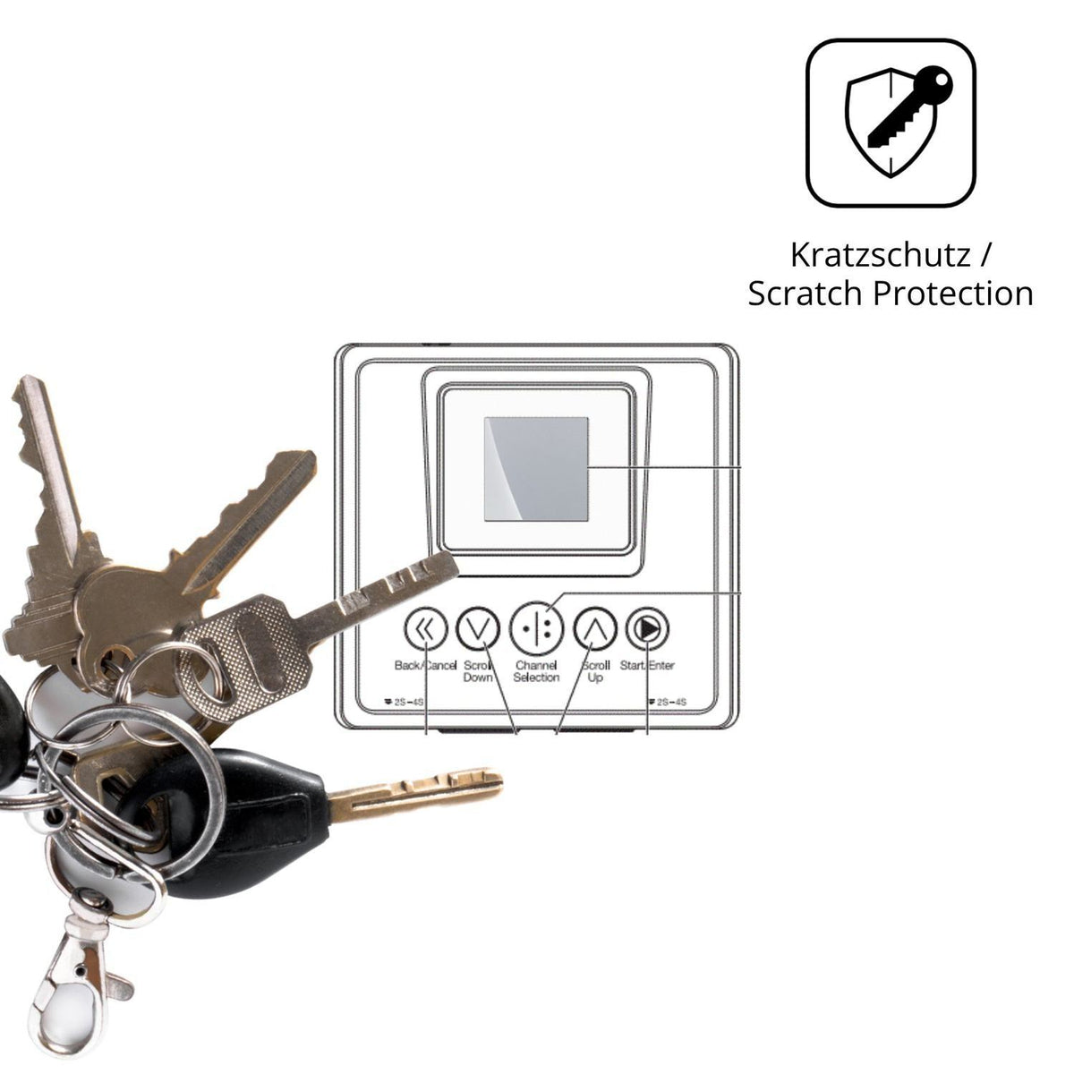 2x Schutzfolie matt für Spektrum Smart Charger S25 (4)