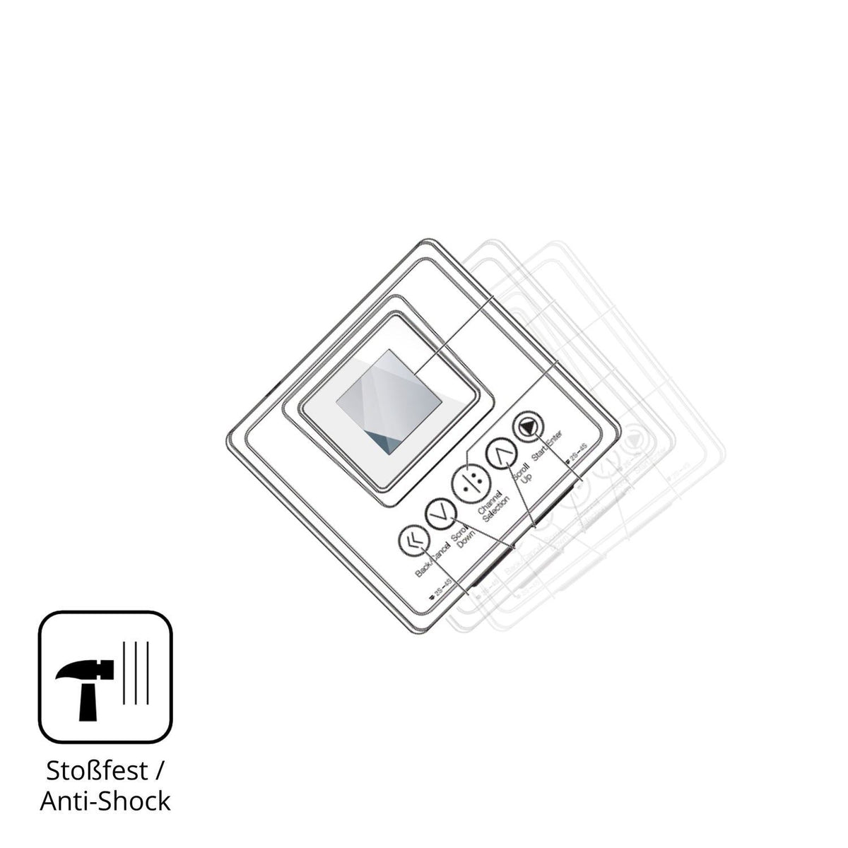 2x 9H Schutzfolie für Spektrum Smart Charger S250  (4)