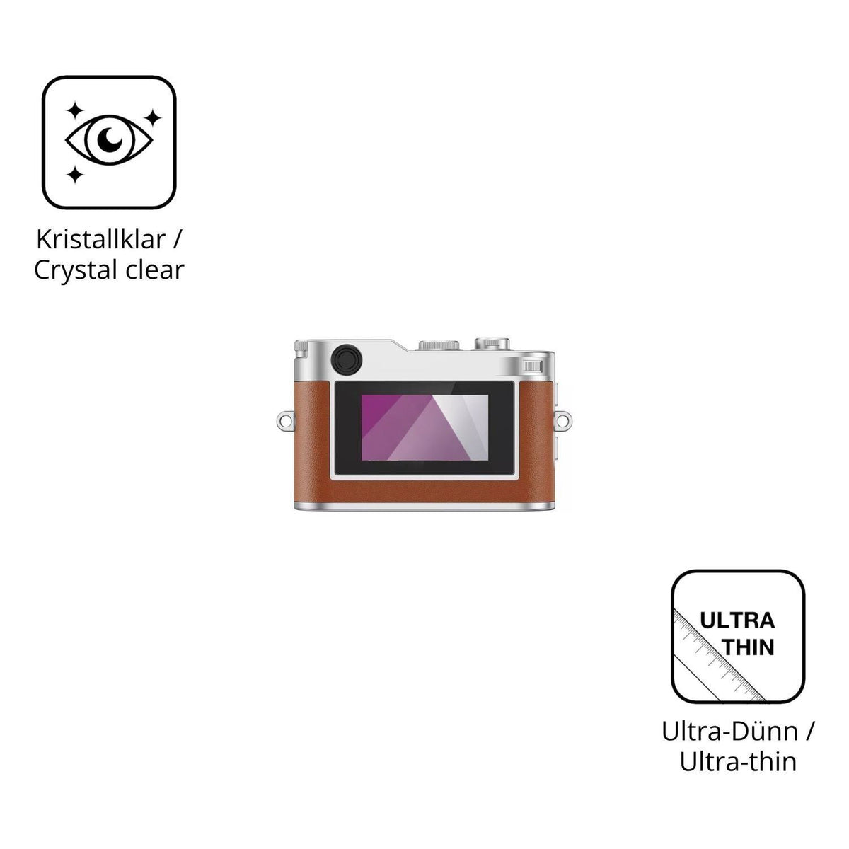 4x Schutzfolie klar für Rollei Mini Digital Camera (5)
