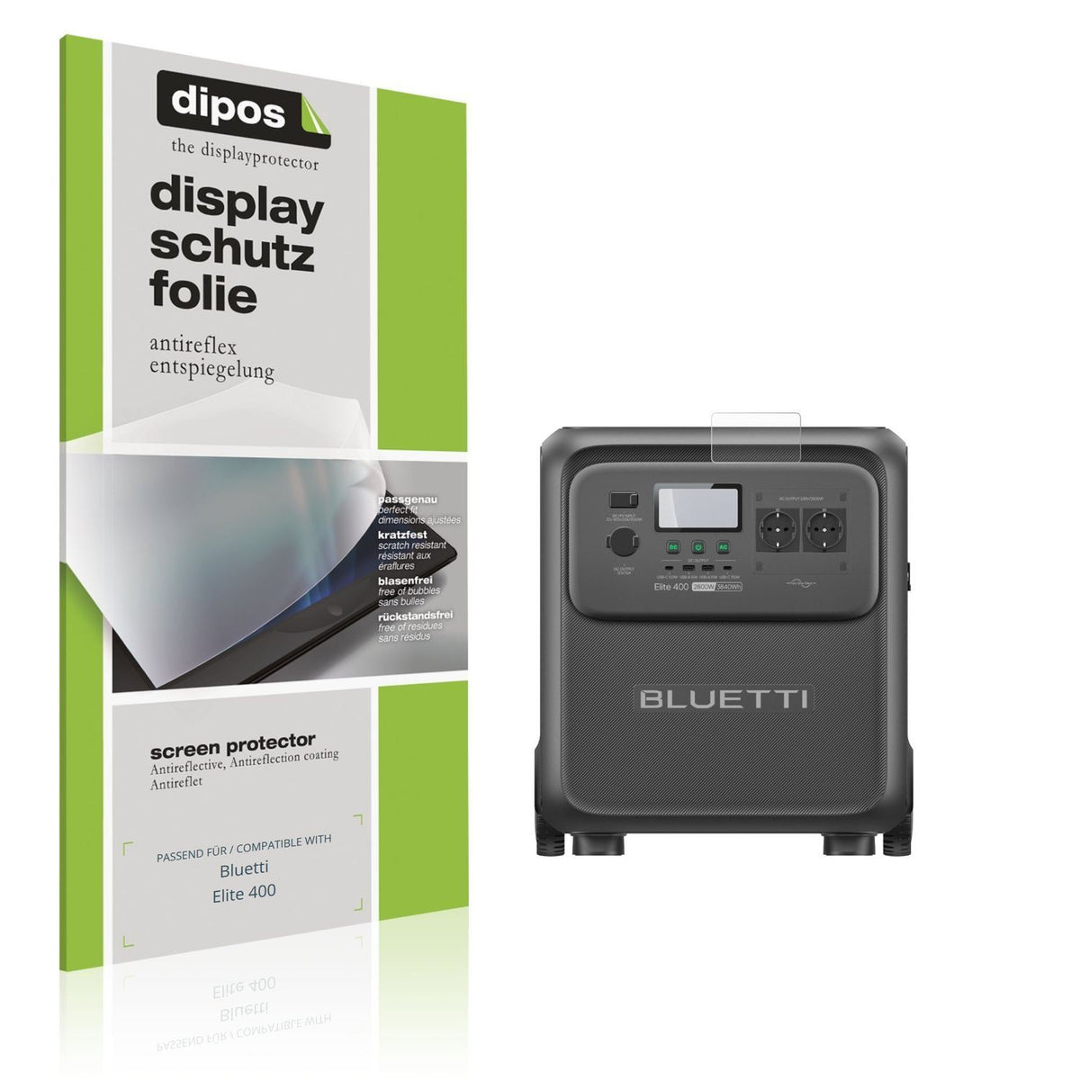 4x Schutzfolie matt für Bluetti Elite 400 Display- (1)