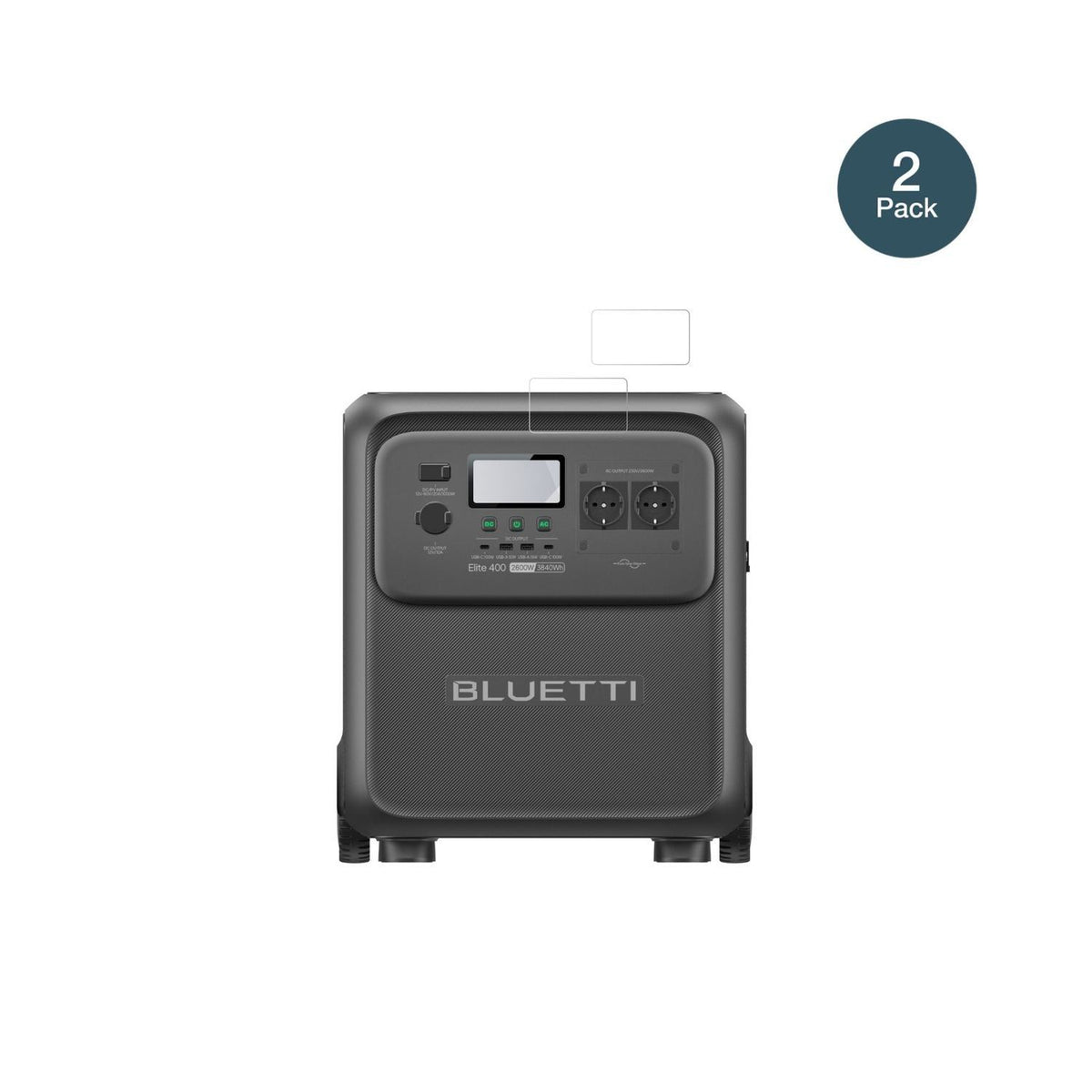 2x 9H Schutzfolie für Bluetti Elite 400 Panzerfoli (2)
