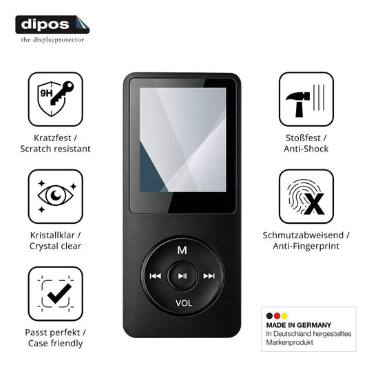 2x 9H Schutzfolie für Witfoam SHD151 MP3-Player Pa (1)