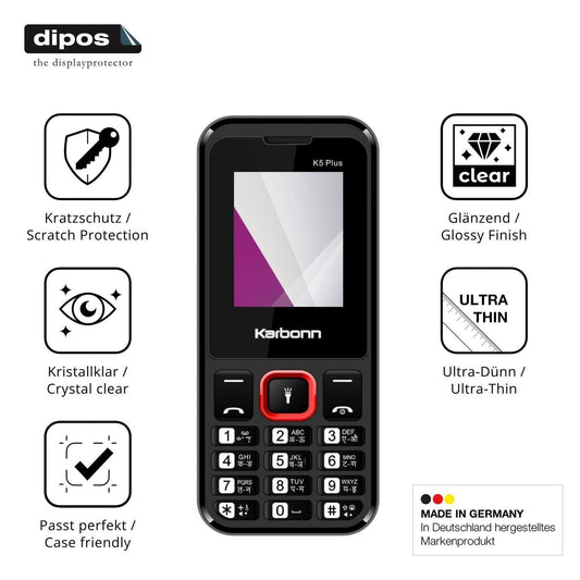 4x Schutzfolie klar für Karbonn K5 Plus Display-Sc (1)