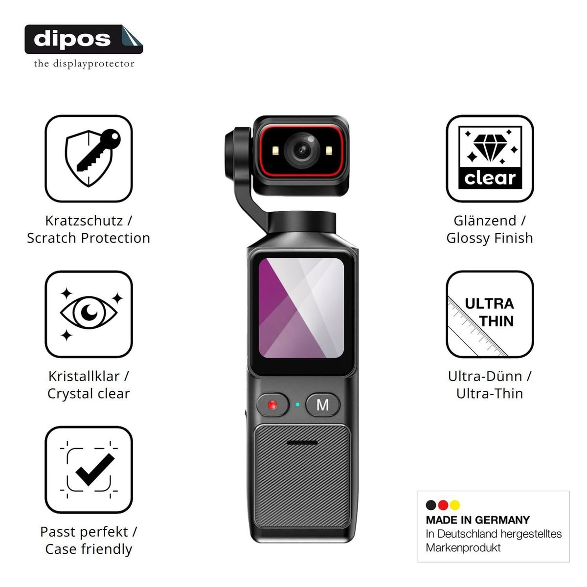 4x Schutzfolie klar für IKLOOCQ WH129S3 Display-Sc (1)