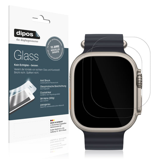 2x 9H Schutzfolie für Apple Watch Ultra Panzerfoli (1)