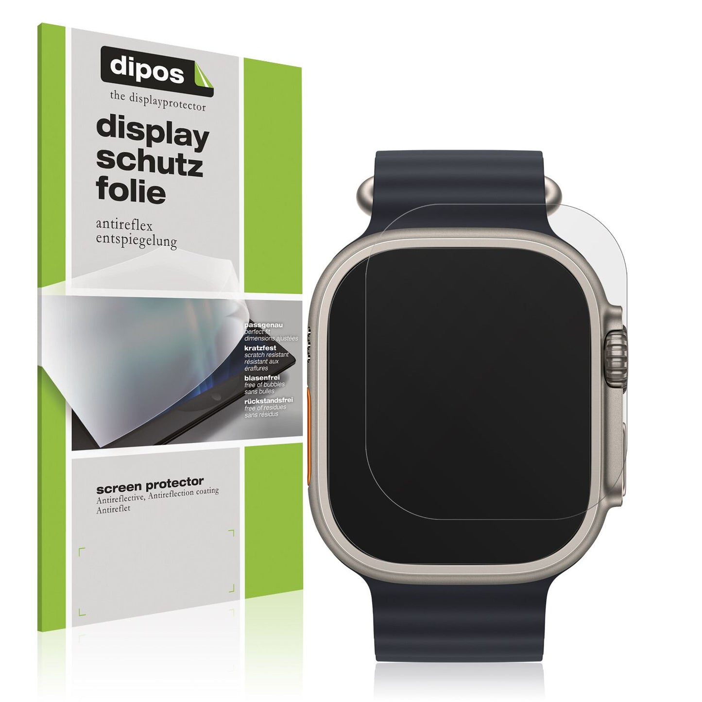 6x Schutzfolie matt für Apple Watch Ultra Display- (1)