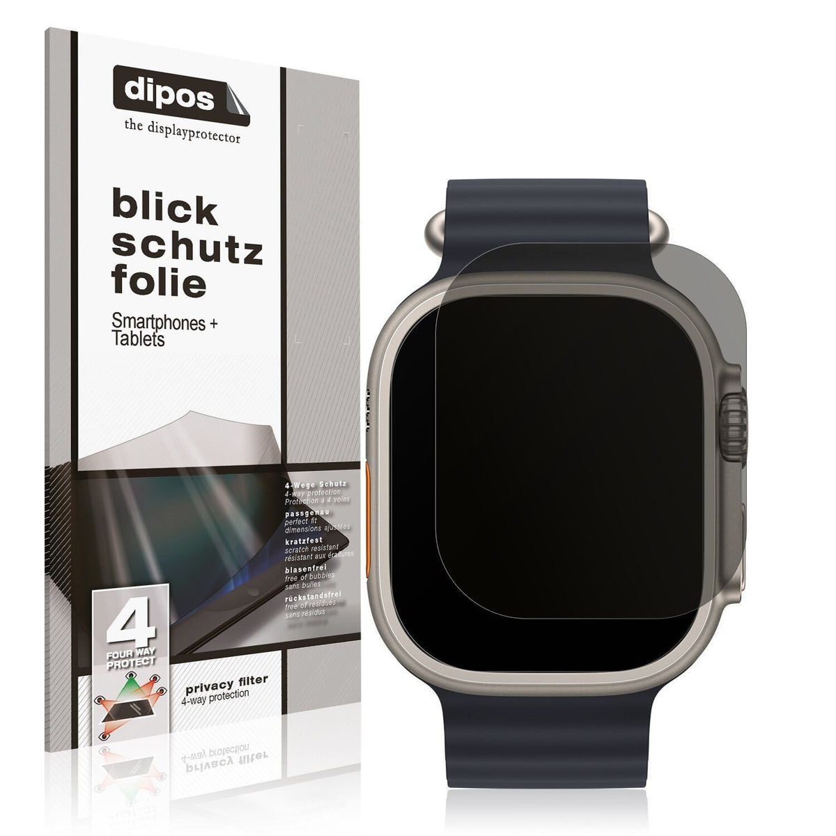 Blickschutzfolie für Apple Watch Ultra matt Schutz (1)