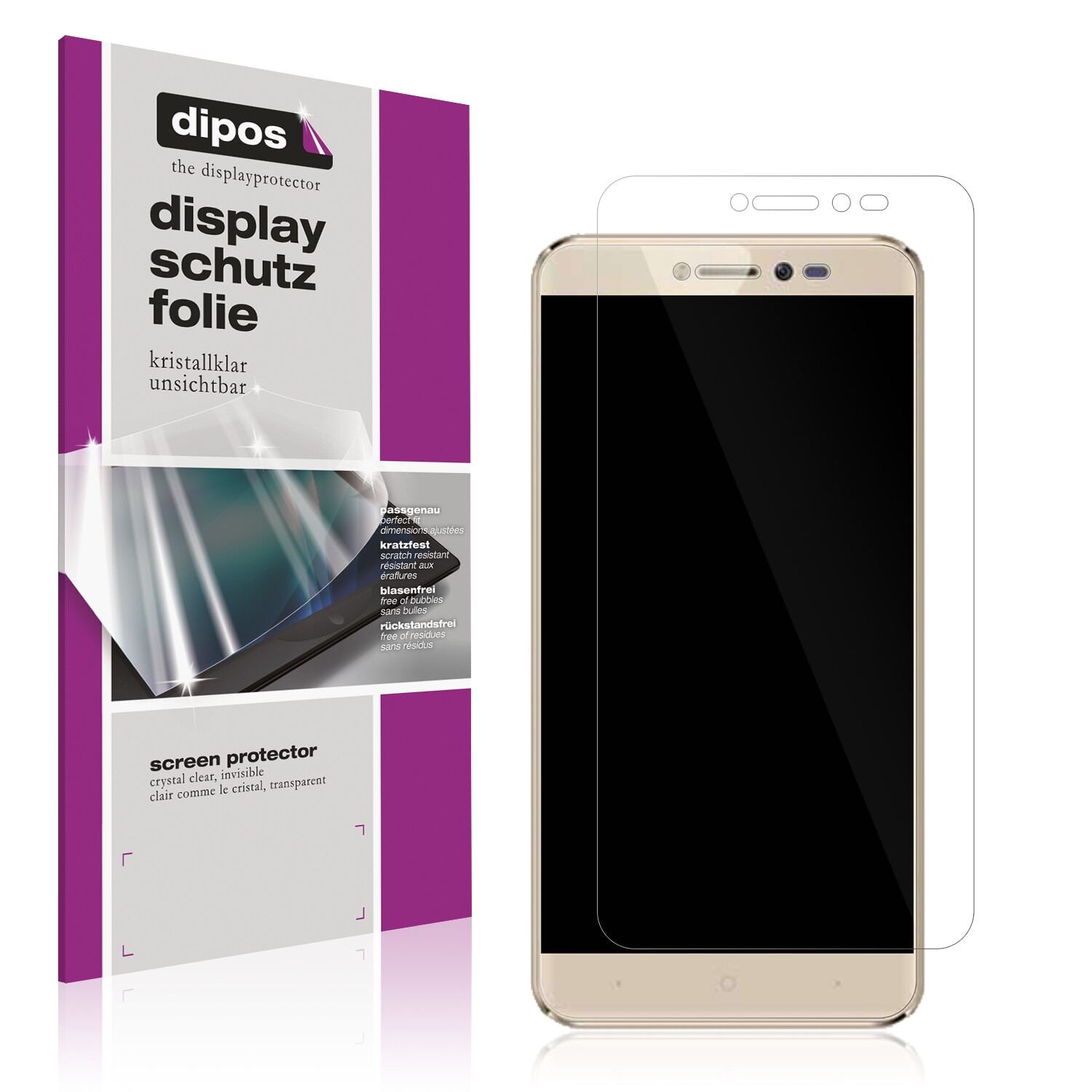 6x Schutzfolie klar für Symphony i10 Plus Display- (1)