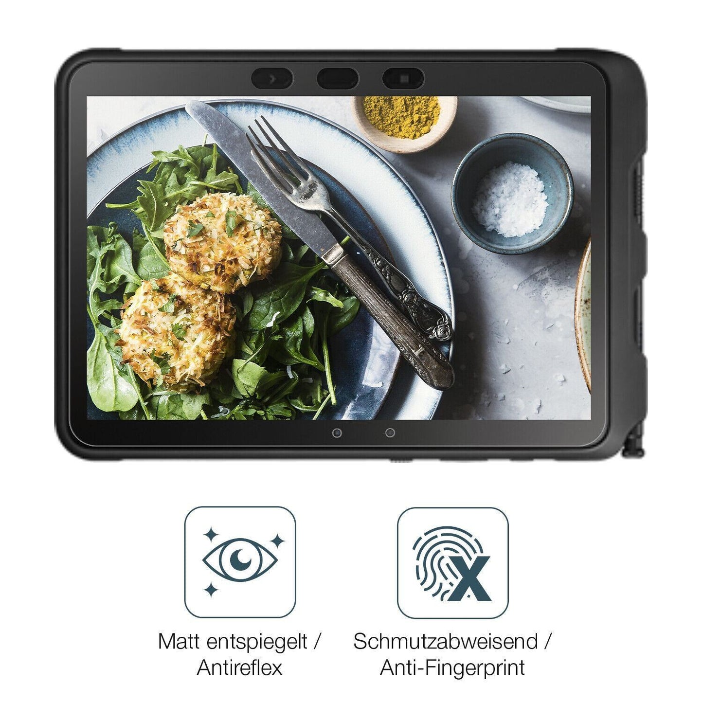1x 9H Schutzfolie matt für Samsung Galaxy Tab Acti (5)