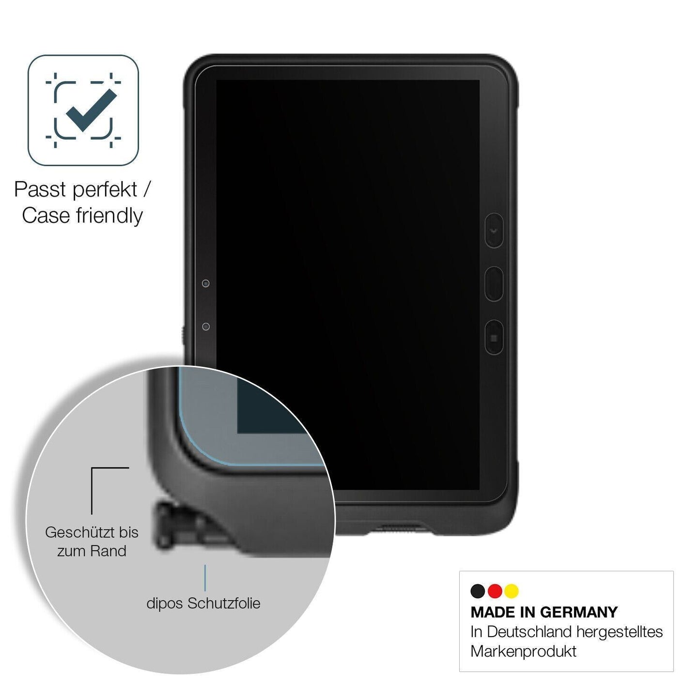 1x 9H Schutzfolie matt für Samsung Galaxy Tab Acti (6)