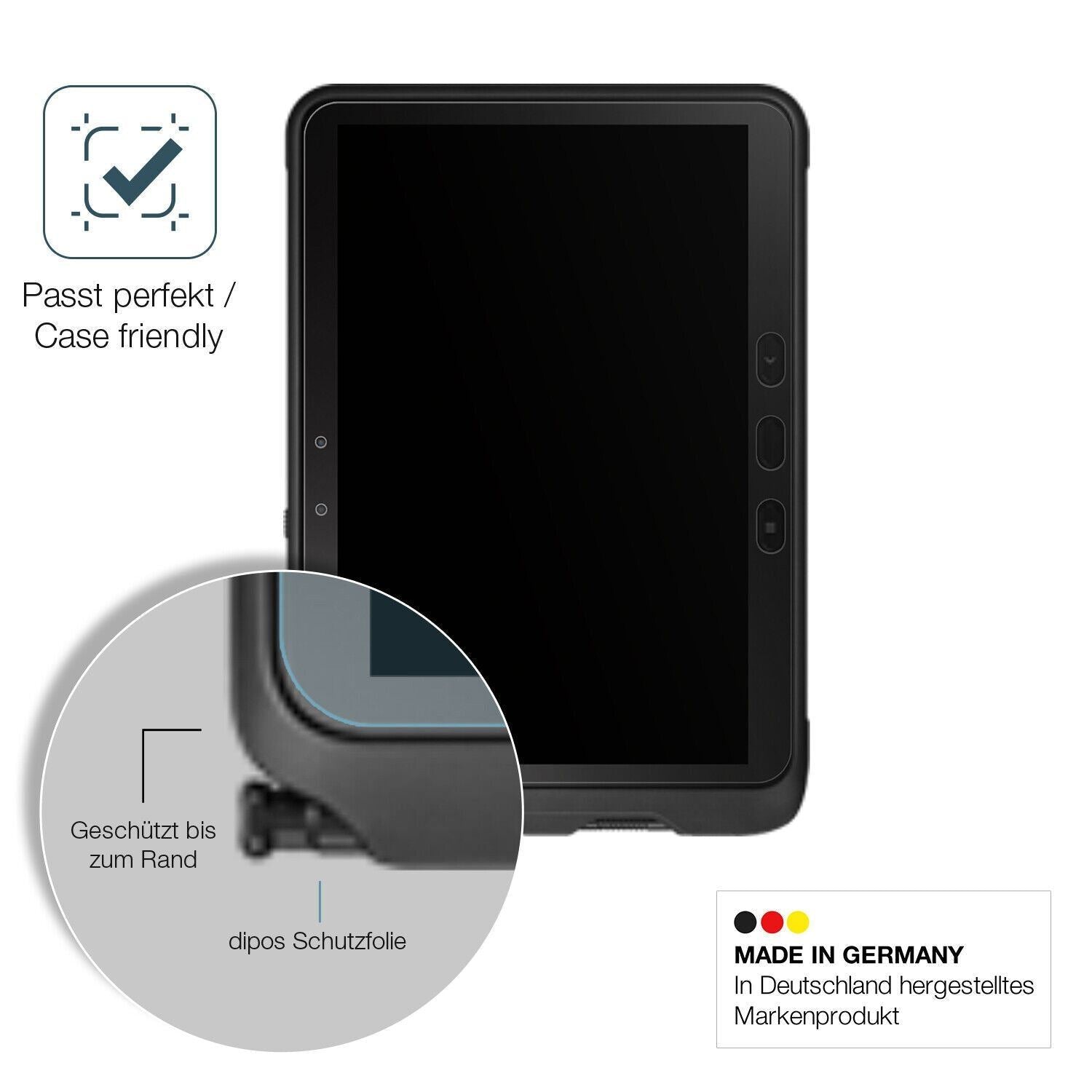 1x 9H Schutzfolie matt für Samsung Galaxy Tab Acti (6)