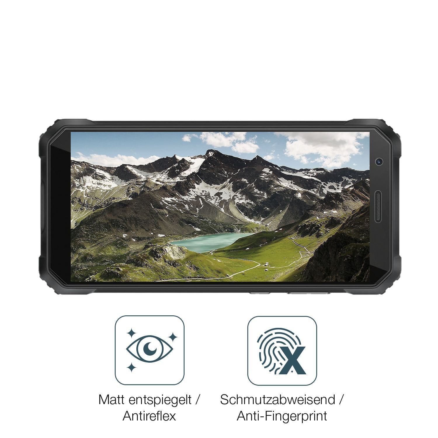 2x 9H Schutzfolie matt für Blackview S60 Pro Panze (5)