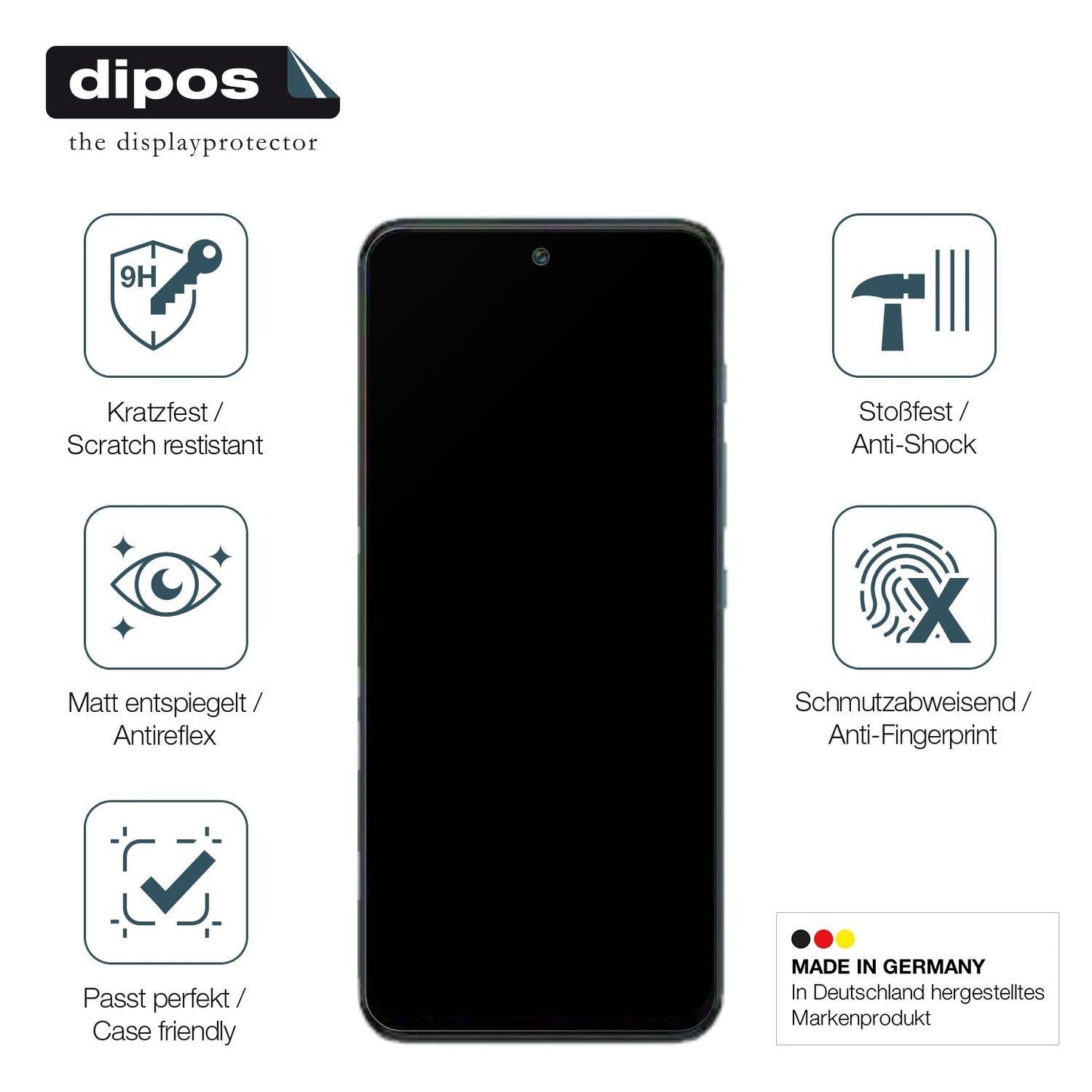 1x 9H Schutzfolie matt für Motorola Moto G81 5G Pa (7)