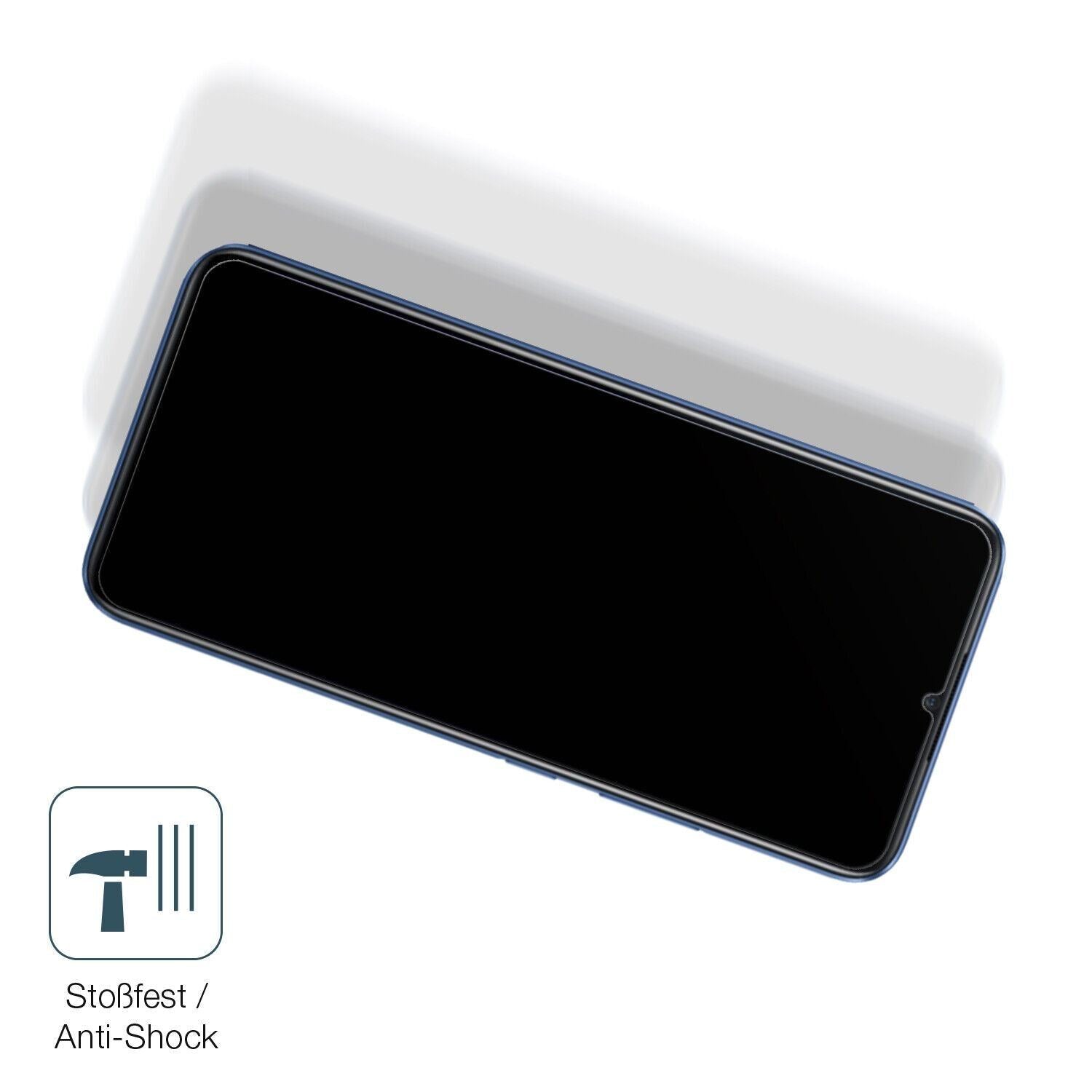 1x 9H Schutzfolie matt für Oppo Realme C3i Panzerf (4)