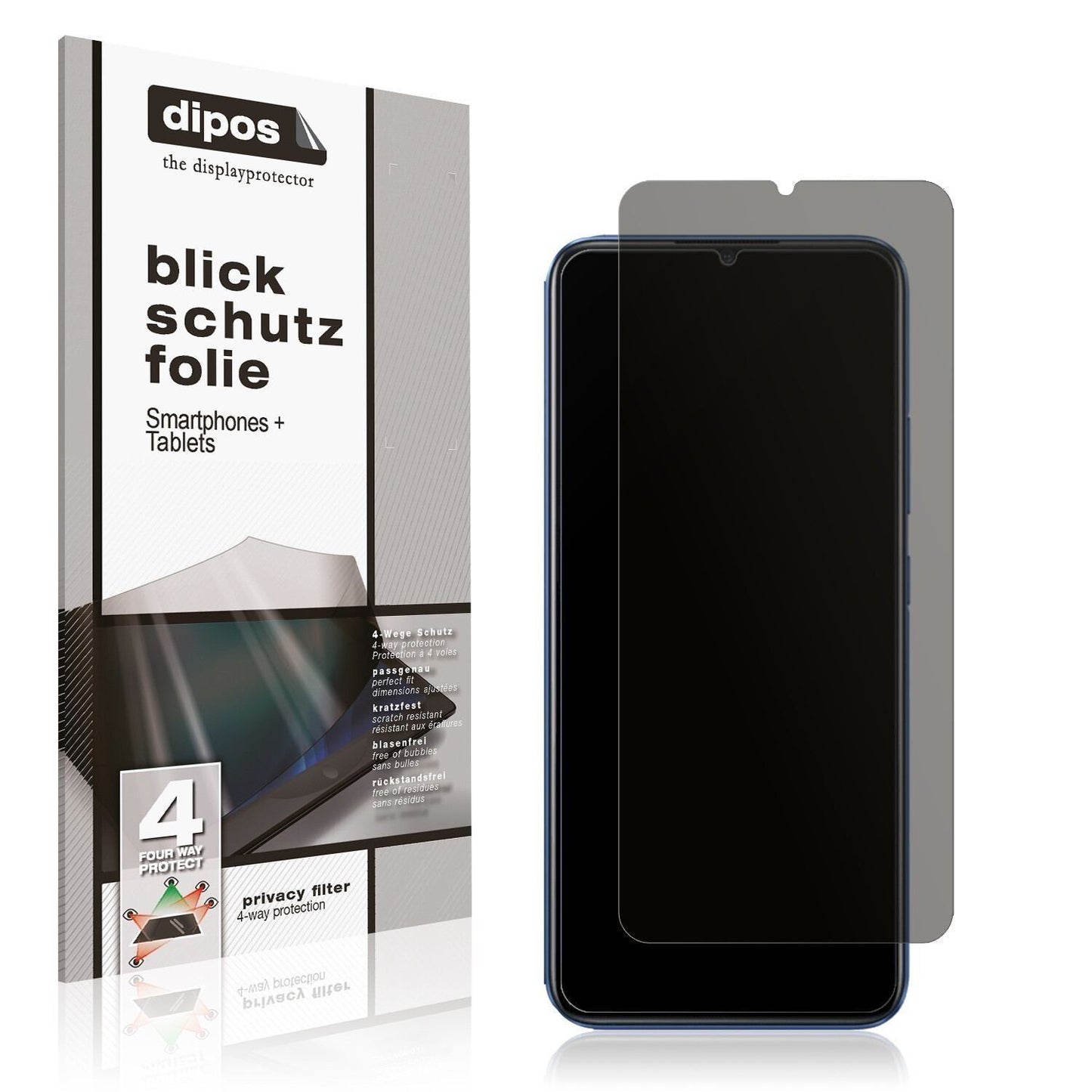 Blickschutzfolie für Oppo Realme C3i matt Schutzfo (1)